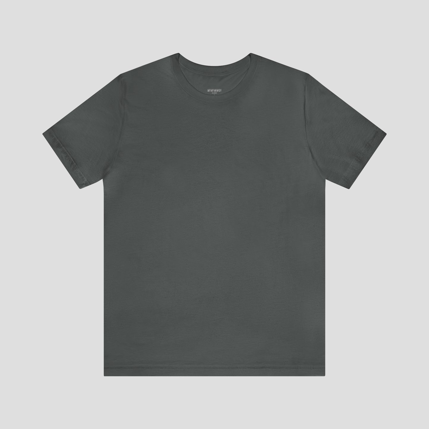 Asphalt t-shirt against white background.